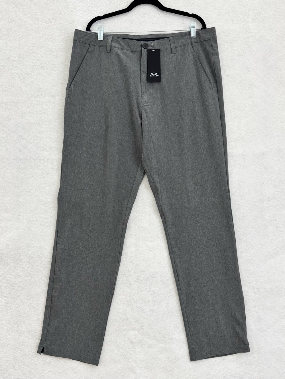 Oakley New Take Pro Pants Mens 38x34 Dark Gray Performance Stretch Golf NWT